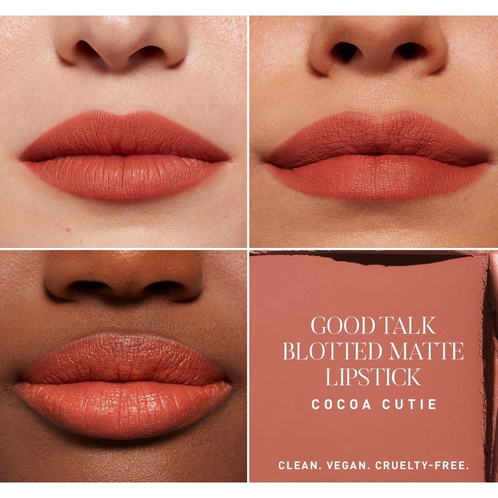 Morphe 2 Good Talk Blotted Matte Lipstick Cocoa‎ Cutie Vegan Cruelty-Free